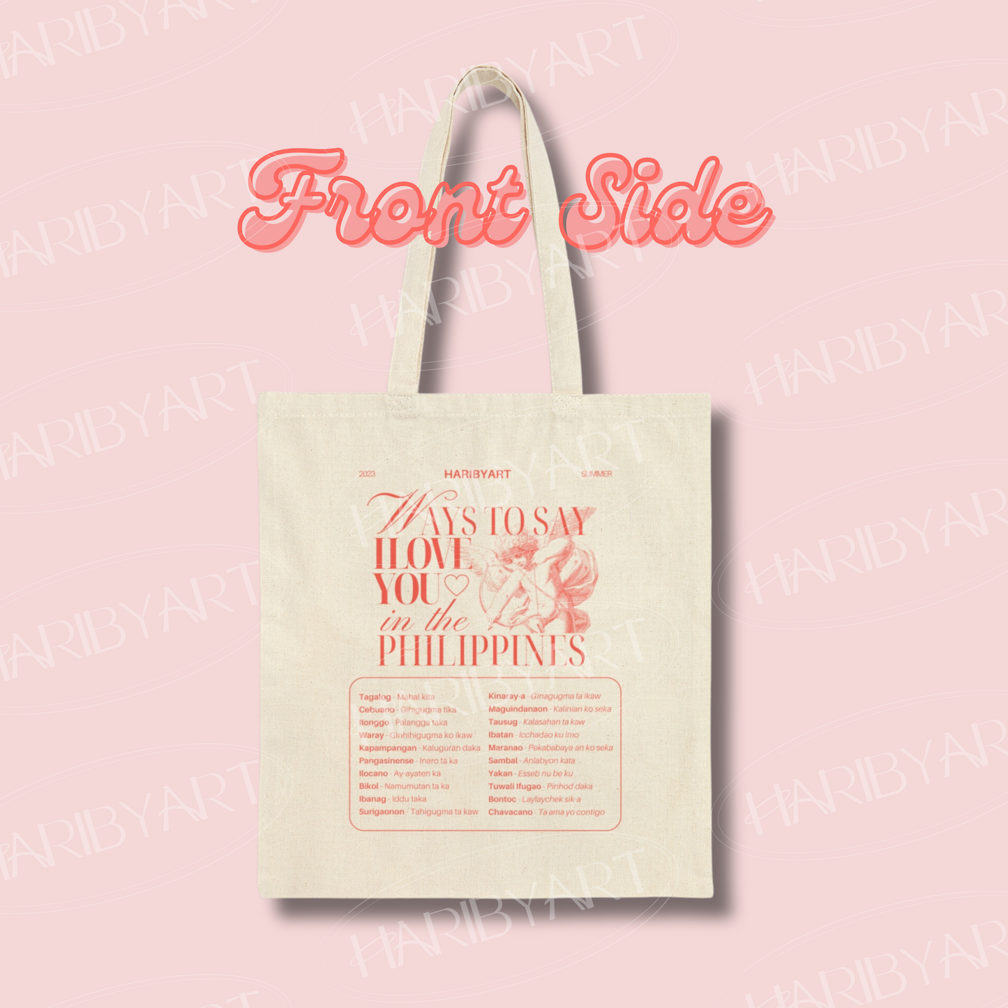 Ways to Say I Love You in the Philippines Tote Bag (2)