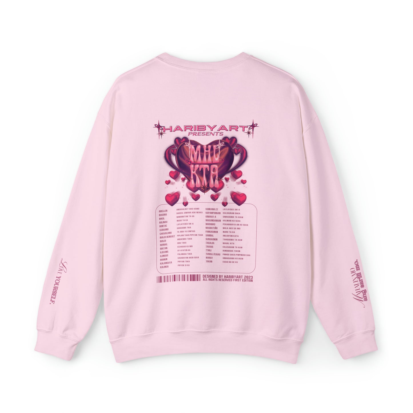 Pink MHL KTA Sweatshirt | Ways to Say I Love You in the Philippines