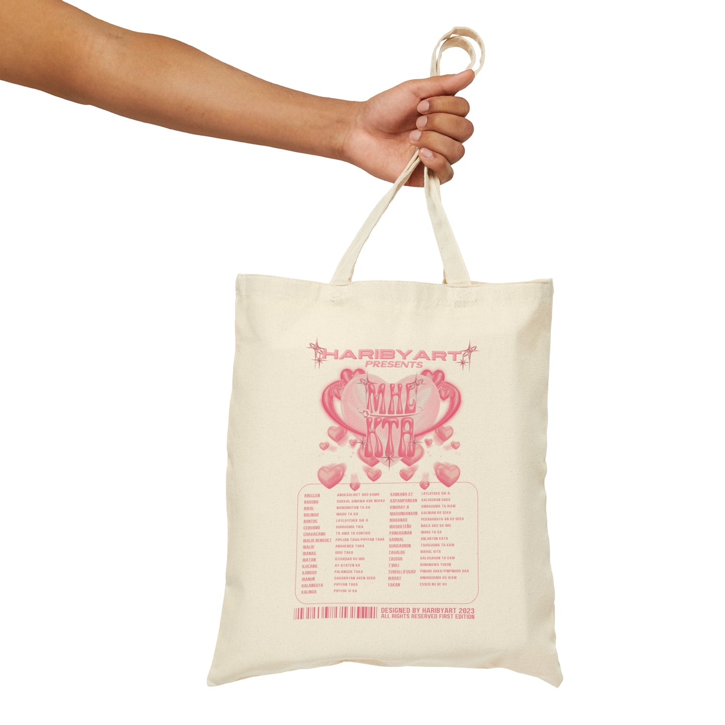 Pink MHL KTA Tote Bag | Ways to Say I Love You in the Philippines